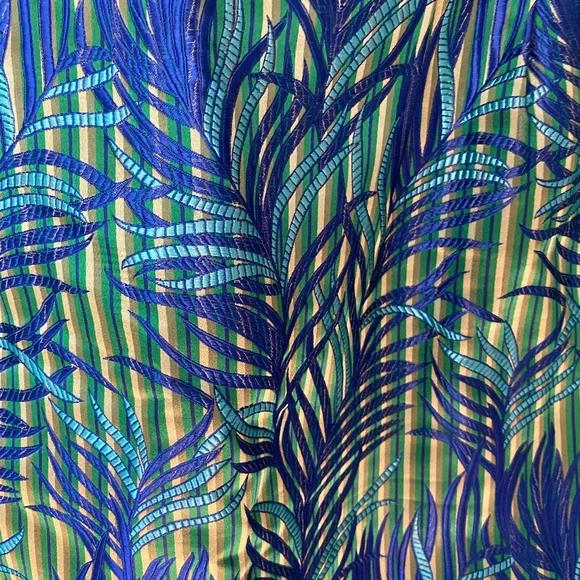 Phoebe Couture Blue and Green Midi Sundress - Picture 2 of 6